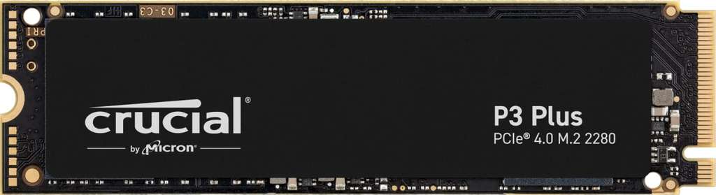 4TB Crucial P3 Plus M.2 PCIe Gen4 NVMe Internal SSD (PS5 ready) 4800 MB/s Read, 4100 MB/s Write